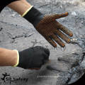 SRSAFETY 15G gants en nitrile nylon avec des gants en points d&#39;orange